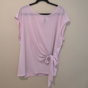 Pink Shorts sleeve blouse